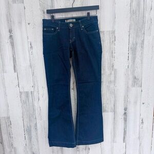 BKE Women’s Sabrina Size 28X30 Stretch Boot Cut Blue Denim Jeans Zip Closure